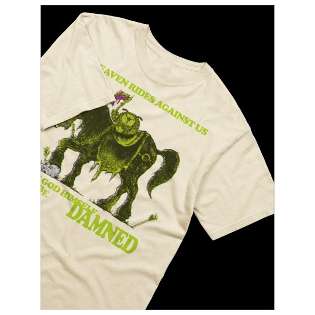 If Heaven Rides Against Us Then God Himself Must Be Damned Funny Shirt Kinjiro Merch Store Slayer