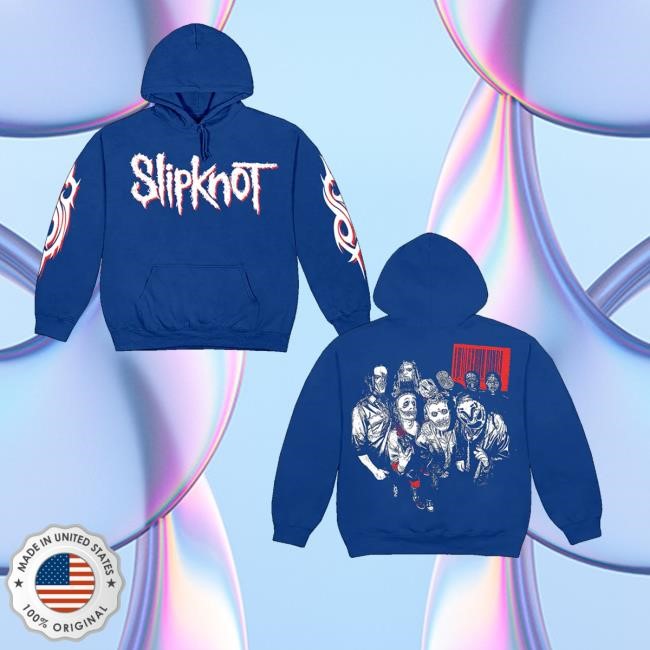 Slipknot Merch Store Shop Royal Blue Hoodie Sweatshirt