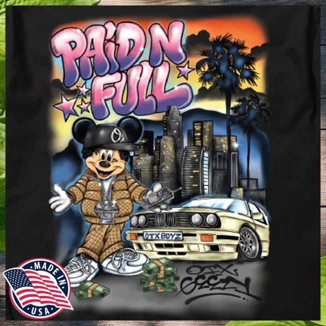 Geezy World Merch Paid N Full Short Sleeve Tee Black