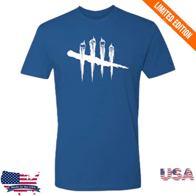 Official Dead By Daylight Merch Store Dead By Daylight Slashes Unisex Crew New Shirt (Royal Blue) Deadbydaylight Shop