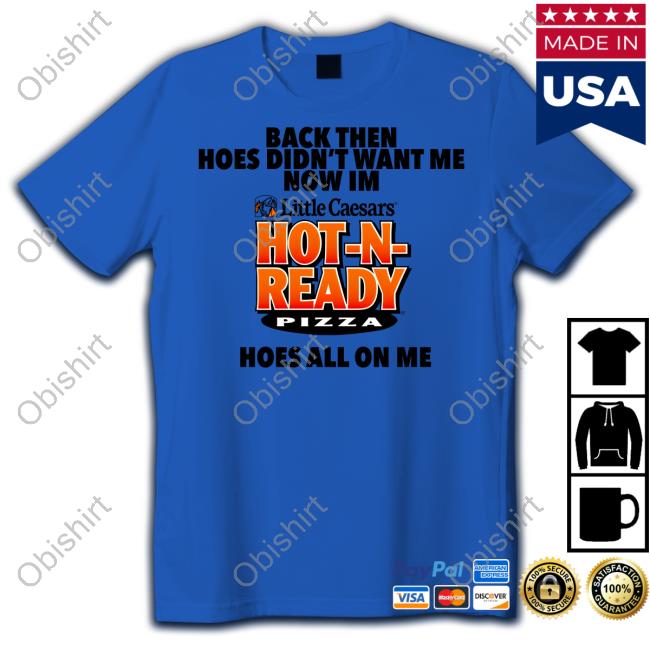 Methsyndicate Back Then Hoes Didn't Want Me Now Im Hot N Ready Pizza Tee
