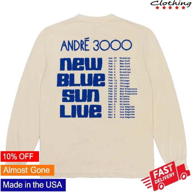 Andre 3000 Merch André Sketch Tour Longsleeve Crewneck Sweatshirt