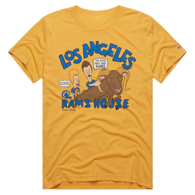 Official Homage Merch Store Homage Beavis And Butt-Head X Los Angeles Rams House New Shirt Homage Apparel Clothing Shop