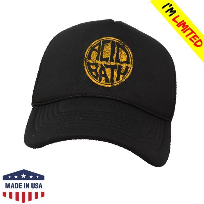 Acid Bath Official Merch Circle Logo Trucker Hat