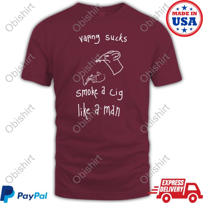Heart Attack Man Vaping Sucks Smoke A Cig Like A Man Long Sleeve Tee Heartattackmane