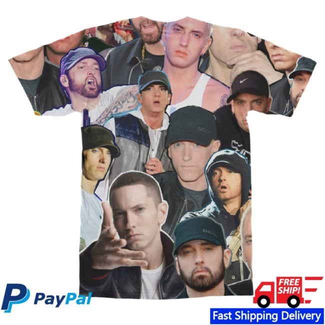 Subliworks Merch Eminem Photo Collage Shirt