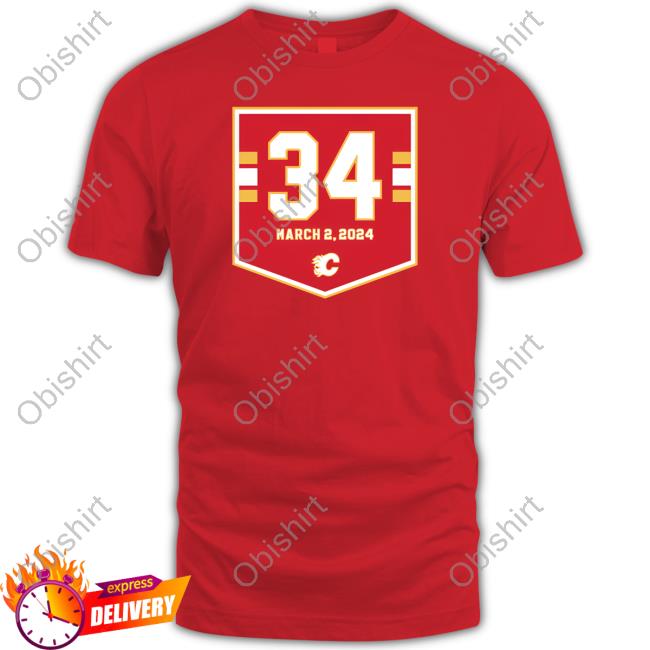 Calgary Flames Miikka Kiprusoff 34 March 2 2024 T Shirt