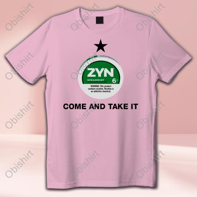 Official Zyn Spearmint 15 Nicotine Come And Take It Tee