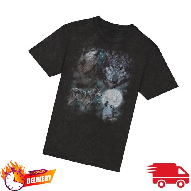 Alveussanctuary Merch Store Shop Wolf Acid Wash T-Shirt