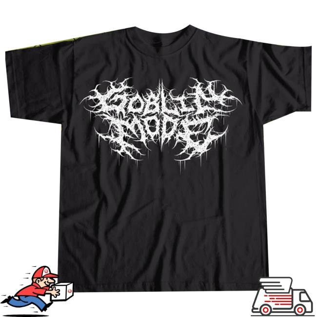 Official Wizardofbarge Merch Goblin Death Metal Tee - Black Hooded Sweatshirt