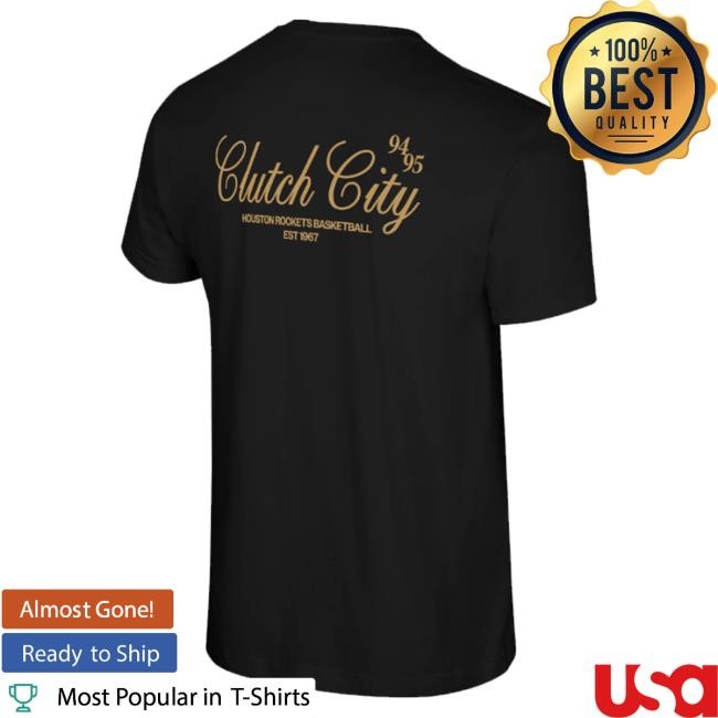 Original Rocketsshop Merch Houston Rockets Summit Collection Clutch City Script Shirt