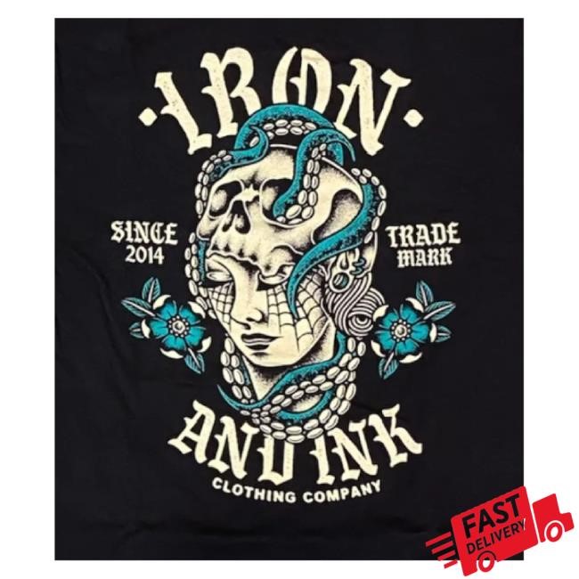 Iron And Ink Fitness Merch Queen Of The Sea Garment Dyed Hoodie Sweatshirt