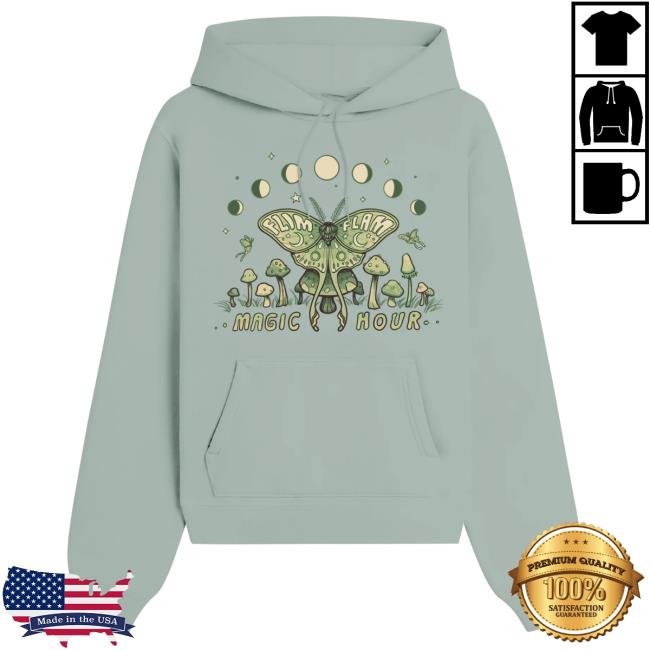 Official Flim Flam Merch Store FF Moth Attractive Hoodie Dusty Sage FlimFlam Apparel Clothing Shop