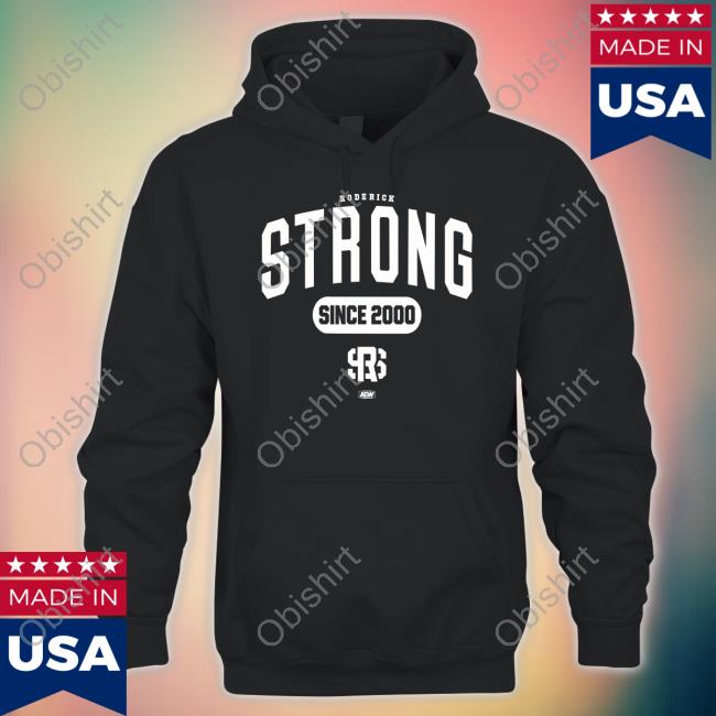 ShopAEW Roderick Strong Since 2000 Long Sleeve Tee Shirt