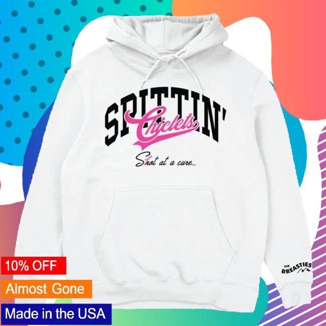 Official Barstool Sports Store Spittin Chiclets X Breasties Varsity Hoodie