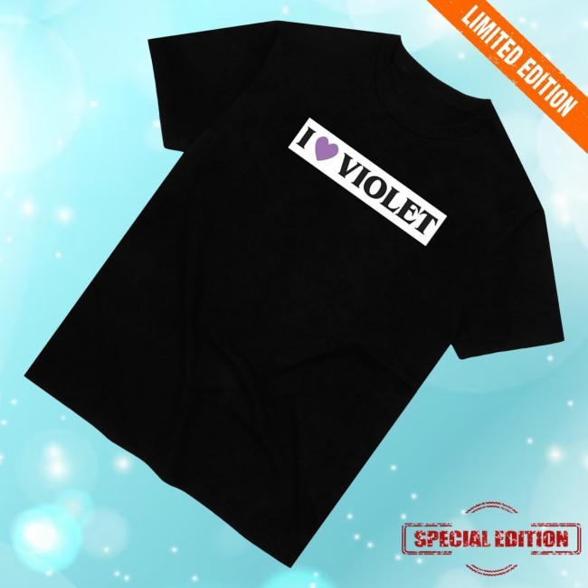 Trending Lo-Fi Store Merch I Love Violet Zip Hoodie Black