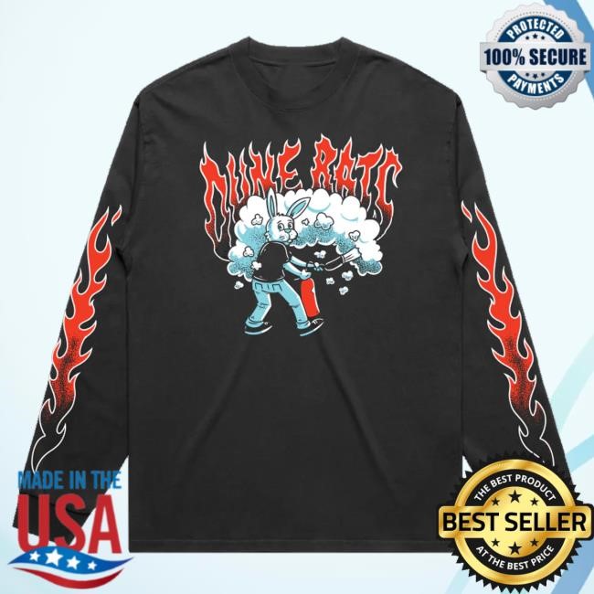 Dune Rats Merch Dune Rats Bunnyman Long Sleeve Hooded Sweatshirt