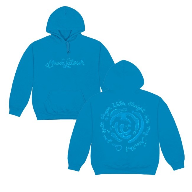 Maude Latour Merch Store Sw Liquid Zip Up Hooded Sweatshirt