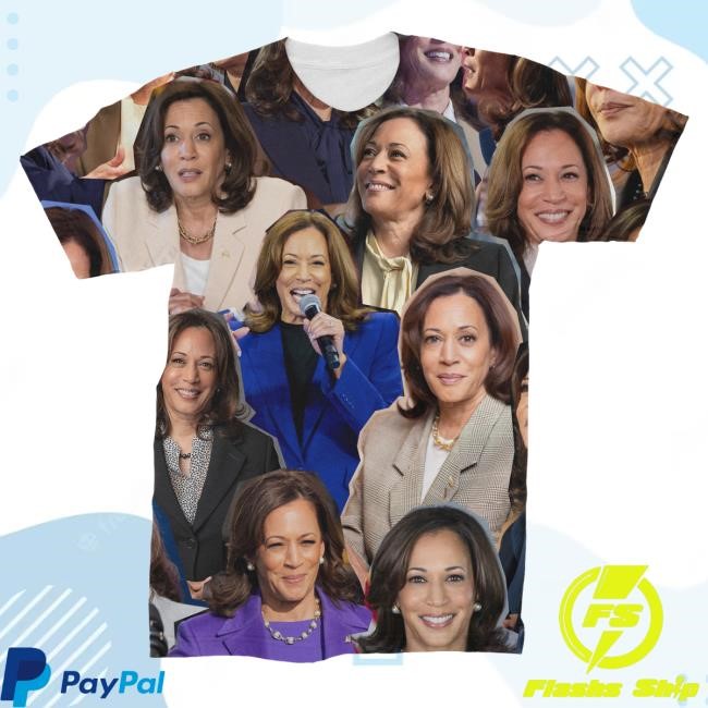 Kamala Harris Photo Collage Long Sleeve T Shirt