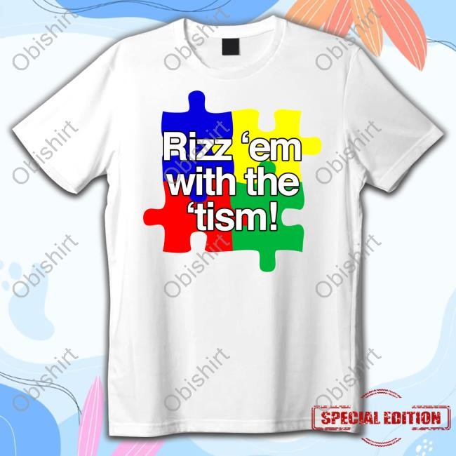 Classy Shirts Puzzle Rizz 'Em With The 'Tism Tee Shirt Theclassyshirts