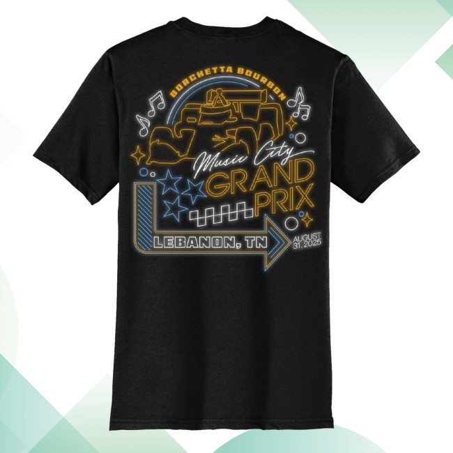 2025 Borchetta Bourbon Music City Grand Prix Neon Lights T-Shirt, Hoodie, Tank Top, Sweater And Long Sleeve T-Shirt