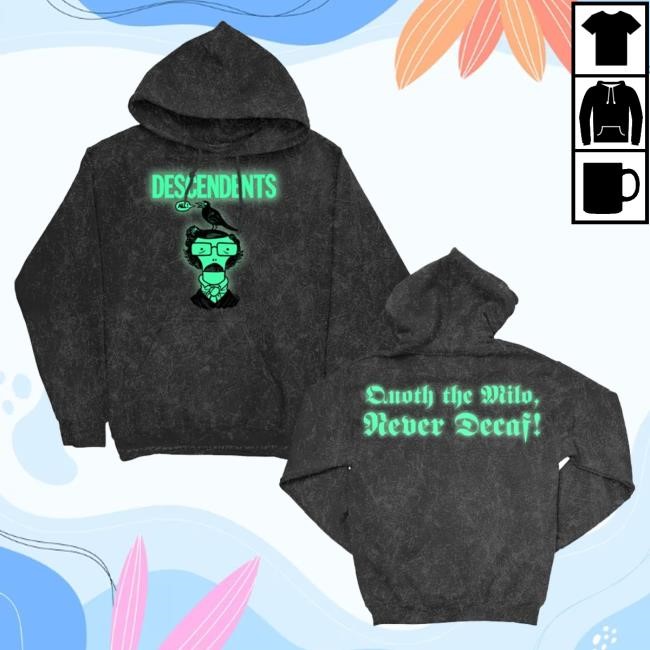 Descendents Merch Quoth The Milo Glow In The Dark Pullover Funny Shirt