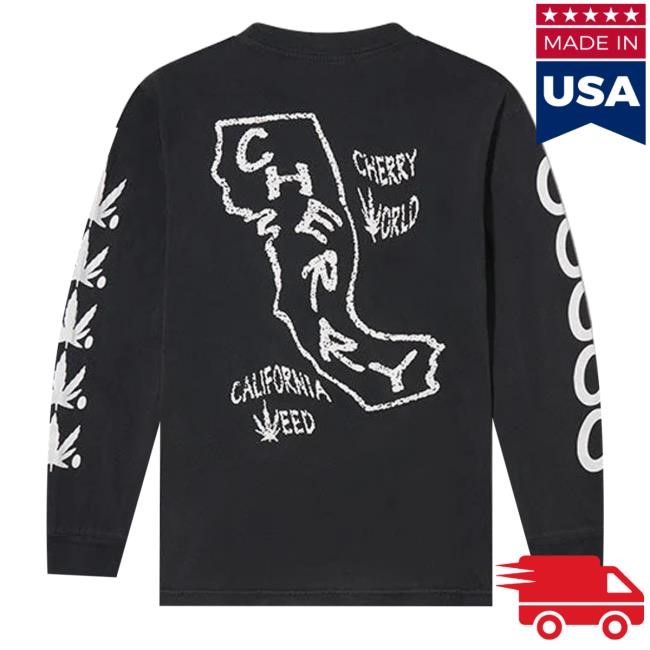Cherryworld Apparel Merch Store Shop California Weed T-Shirt Cherryworld Apparel California Weed