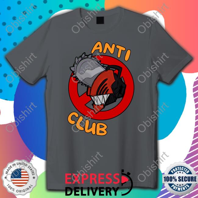 Japanese Chain Saw Man Anti Club T Shirts Lavelis