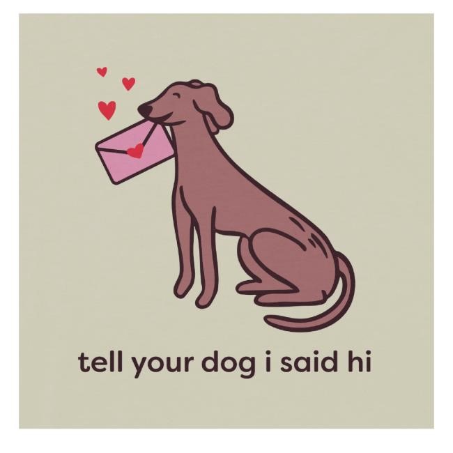 We Rate Dogs Merch Love Letter Shirt Ivory