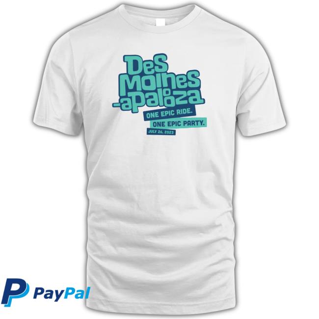 Des Moines-Apalooza Text Logo shirt, hoodie, tank top, sweater and long sleeve t-shirt