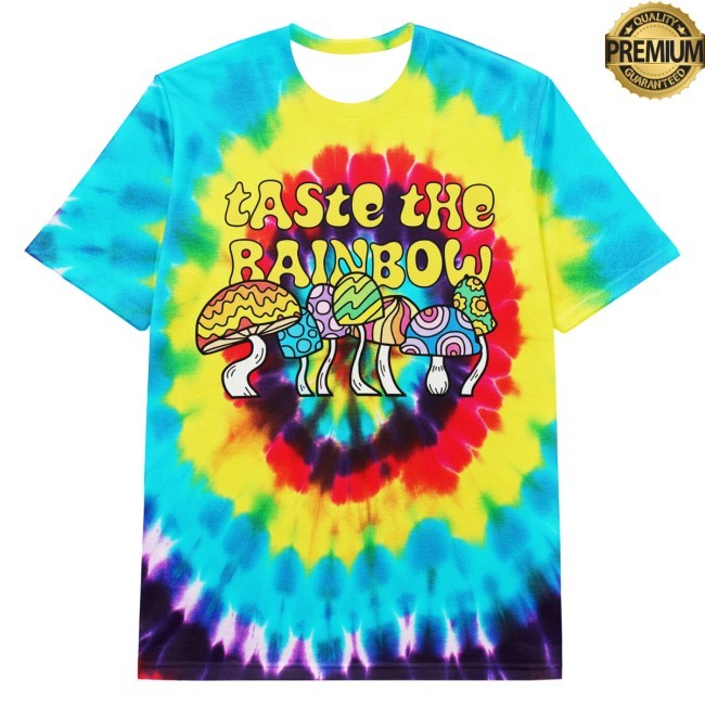 Trending Globridge Studio Merch Taste The Rainbow Retro Tie Dye T-Shirt