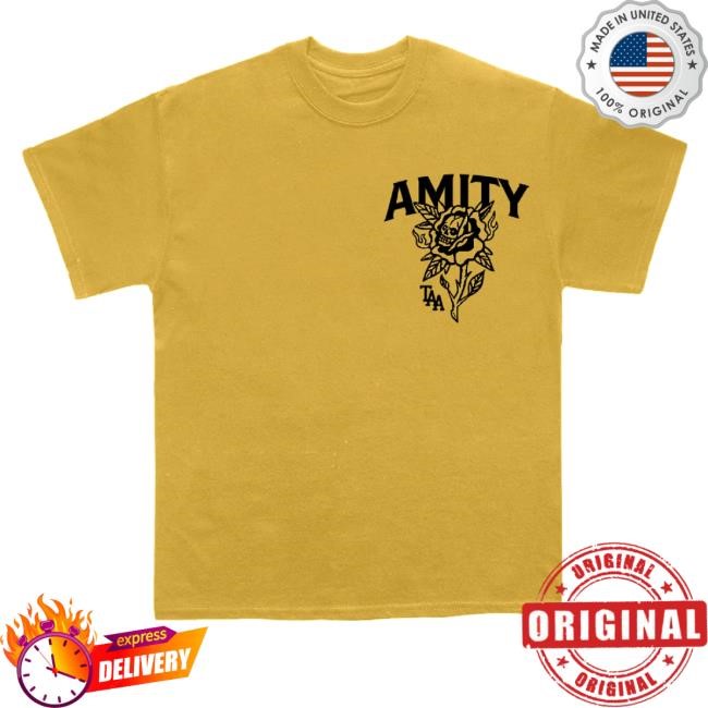 Official The Amity Affliction Merch Flower Gold T-Shirt, Hoodie, Tank Top, Sweater And Long Sleeve T-Shirt