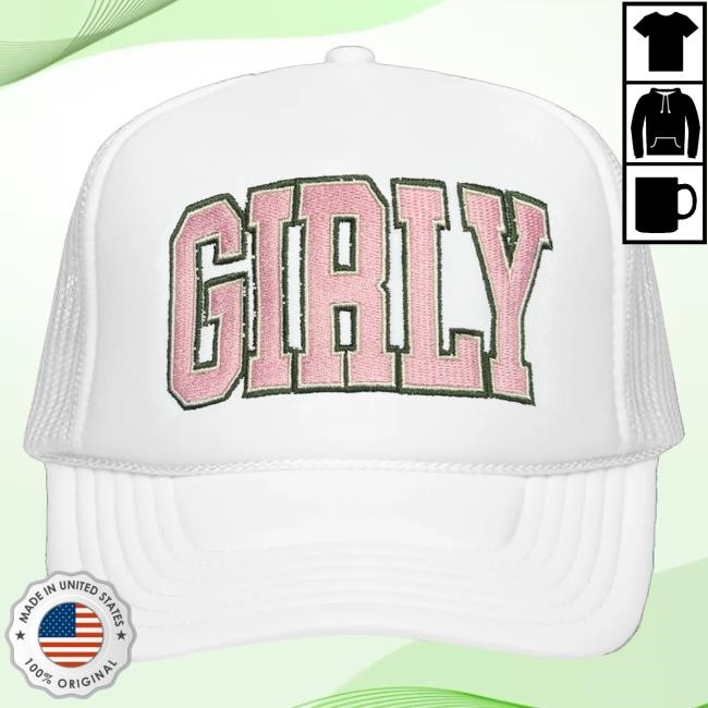 Shop Toast Merch Girly Embroidery White Bucket Hat