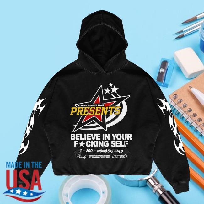 Lonely Hearts Club Merch Store Believe In Yourself Premium Crewneck Sweatshirt
