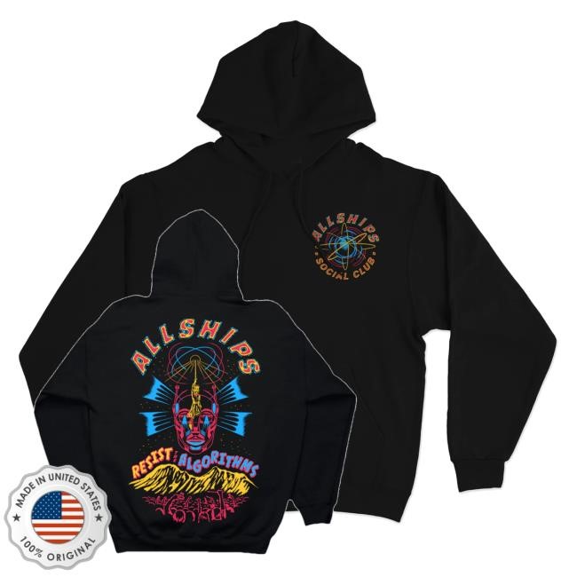 Allships Merch Shop Store Official Resist The Algorithms T Shirt