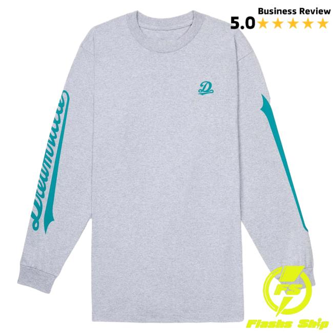 Official Dreamville Merch Classic Logo L/S Tee Grey Dreamville Records