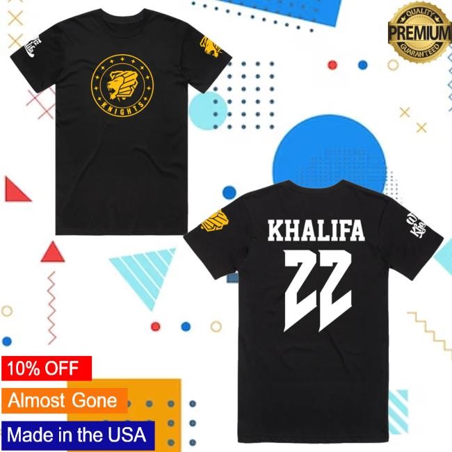 Wiz Khalifa Merch Pittsburgh Knights Khalifa 22 Jersey Long Sleeve Shirt