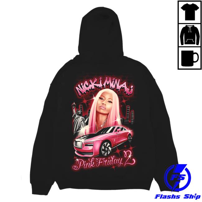 Official Nicki Minaj Merch Store Nicki Minaj Pink Friday 2 Airbrush Popover Sweatshirt Nicki Minaj Clothing Nickiminaj