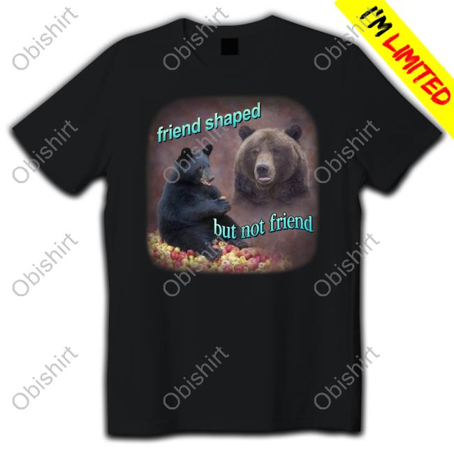 Snazzy Seagull Design Bears Friend Shaped But Not Friend Tee