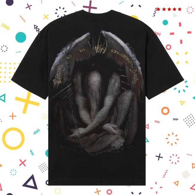 Revenge Official Merch Store Shop Wing Ridden Angel Shirt Black