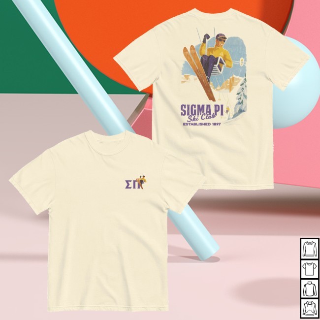 Trending Sigma Chi Merch Drop 021 Sigma Pi Ski Club Tee