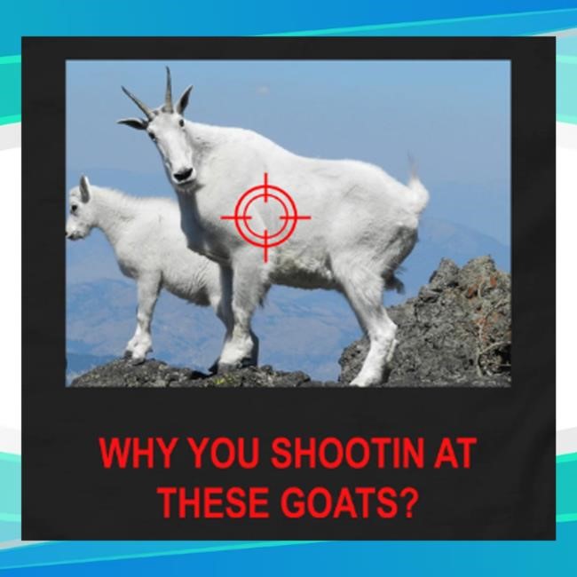 Official Hangovergang Official Merch Why You Shooting' At These Goats t-shirt, hoodie, tank top, sweater and long sleeve t-shirt
