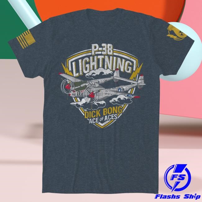 Bunker Branding Merch The Fat Electrician P-38 Lightning Tee Shirt Bunker Branding Co.