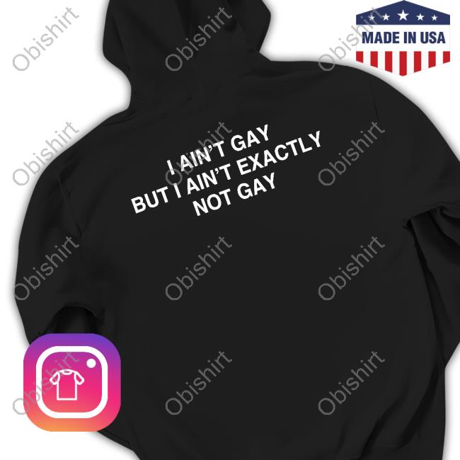 Shirtsthtgohard I Ain't Gay But I Ain't Exactly Not Gay Shirts