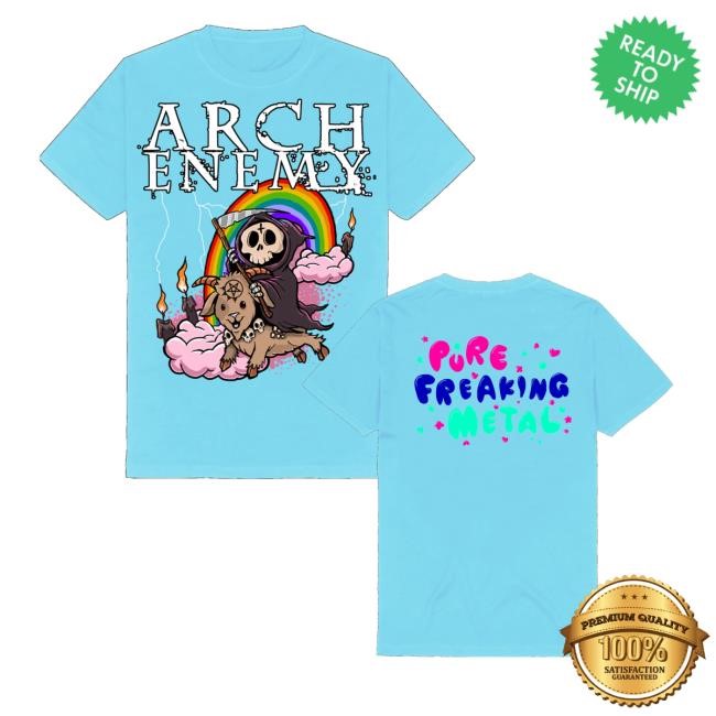 Archenemy Merch Store Shop Rainbow Reaper Tee Shirt
