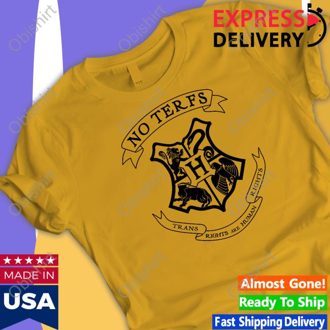 Hogwarts Logo No Terfs Trans Rights Are Human Rights Sweatshirt Jarvis Johnson
