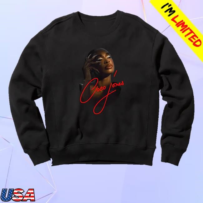 The Real Coco Jones Merch Shop Store Official Photo On Black New Shirt