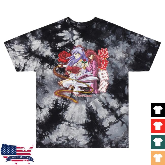 Official Hypland Clothing Merch Store Hypland Yyh Kurama Multi Vintage New Shirt (Tie Dye)