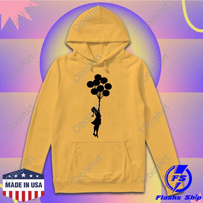 Sara Reyi Banksy Girl With Balloon Long Sleeve Shirt