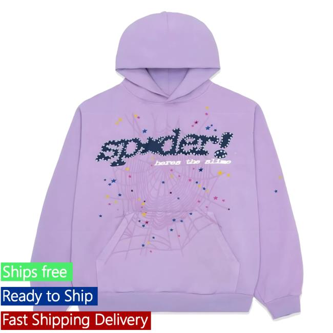 Official Sp5der Clothing Apparel Sp5der Acai Pull Over Hoodie Purple Sp5der Merch Store Shop